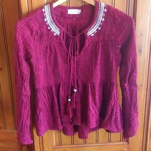 Altar'd State burgundy top